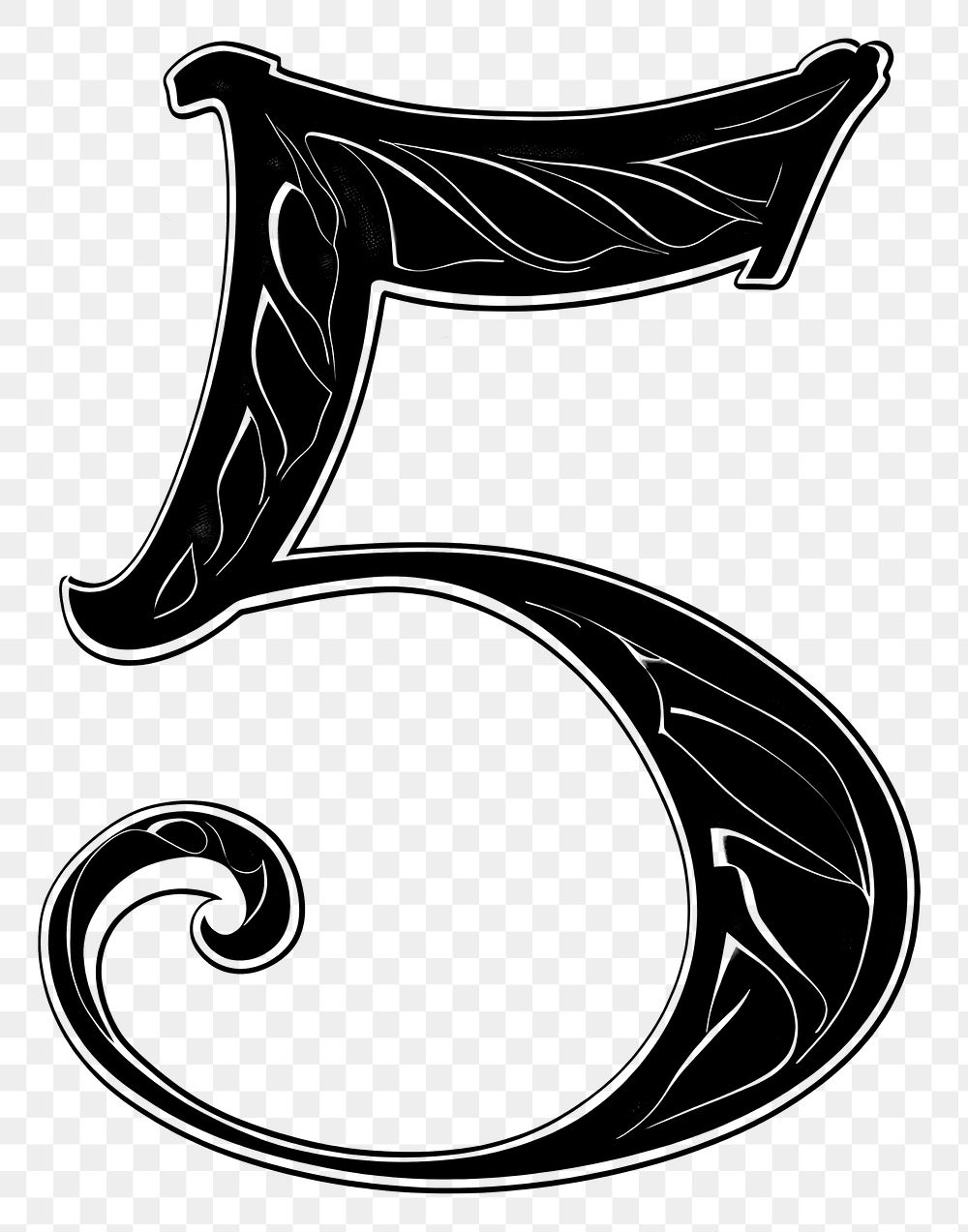 PNG Number 5 alphabet number symbol text.