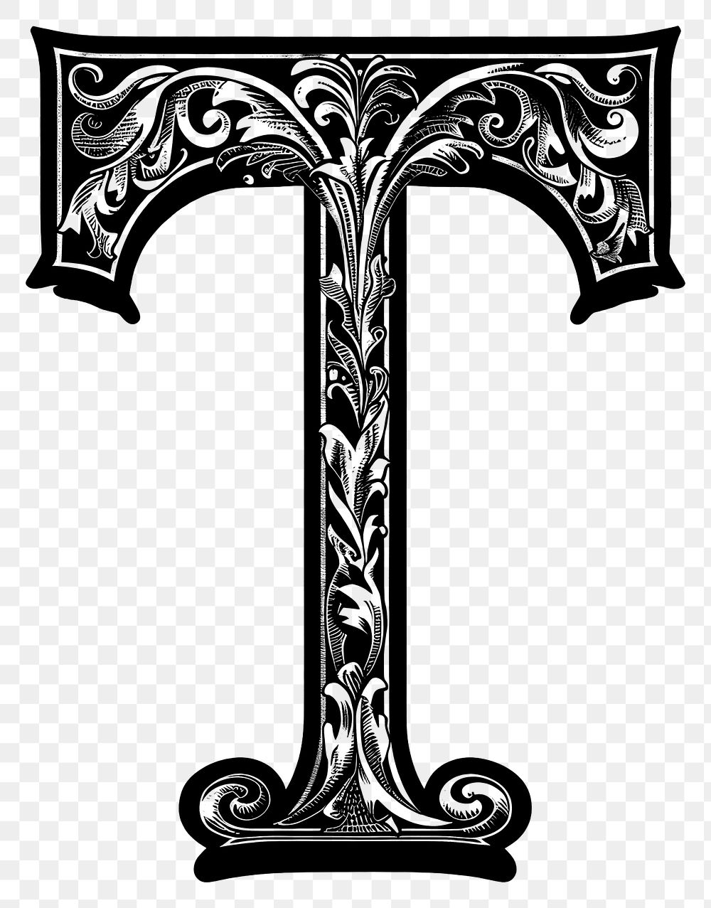 PNG T letter alphabet art symbol cross