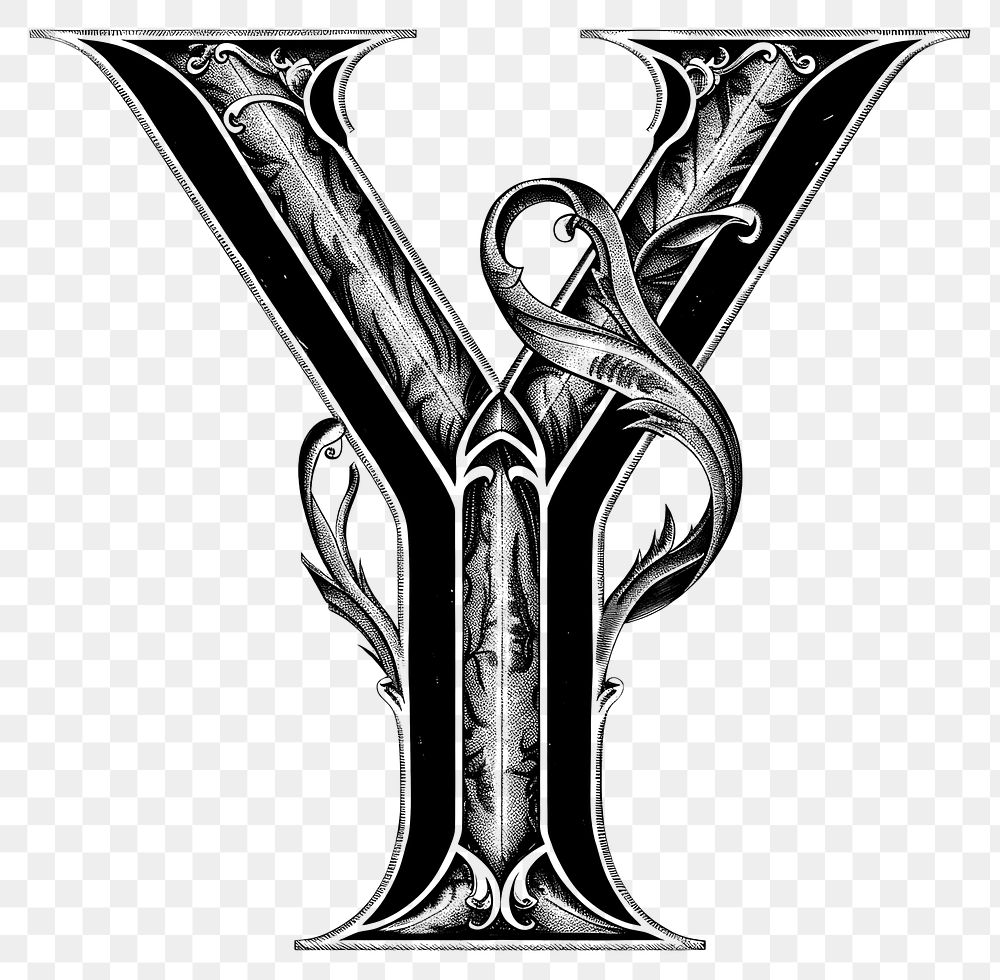 PNG Y letter alphabet art symbol text.