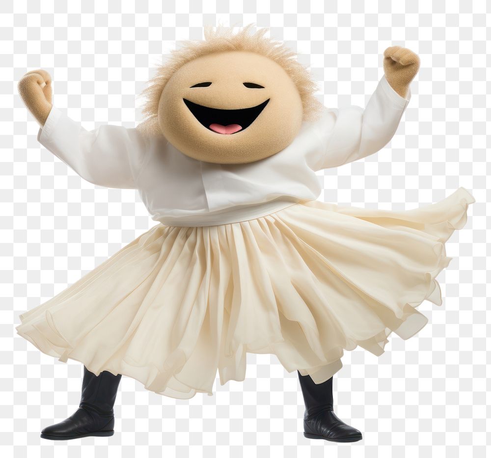 PNG Happy smiling dancing chiba white toy white background.