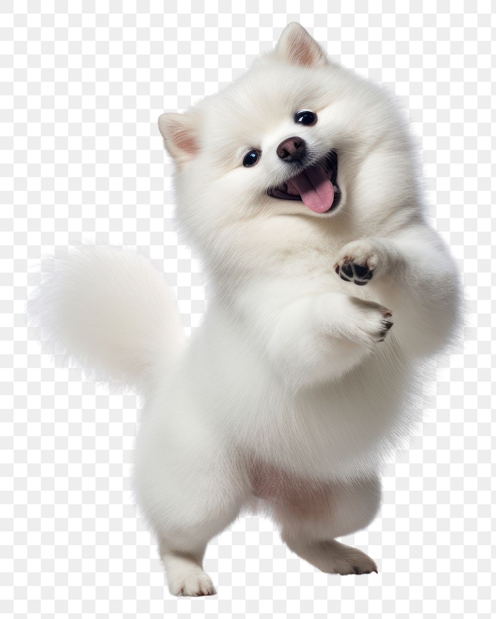 PNG Happy smiling dancing dog mammal animal white