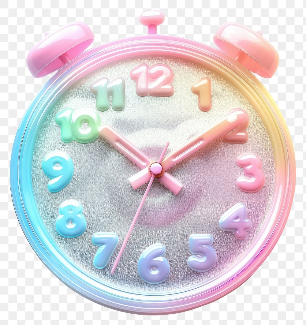 PNG 3d jelly glitter clock accessories accessory jewelry.