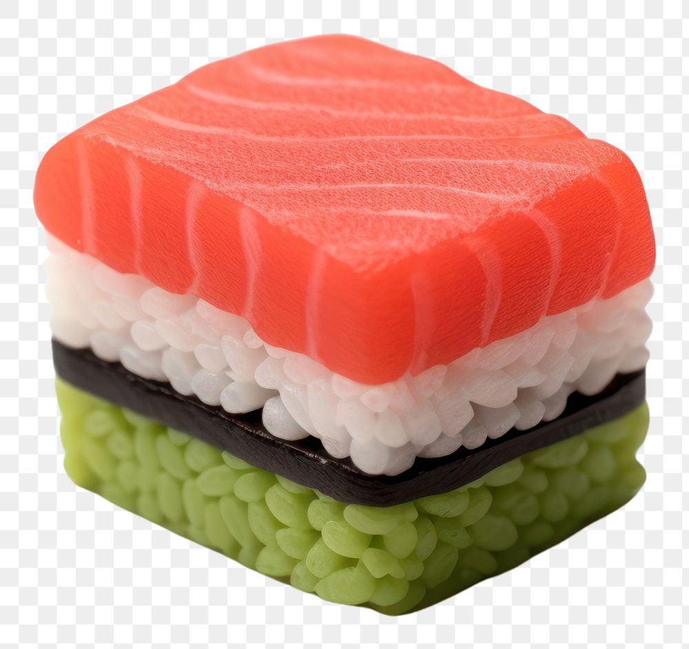 PNG Cute Plasticine clay 3d of Gunkan Sushi sushi produce ketchup.
