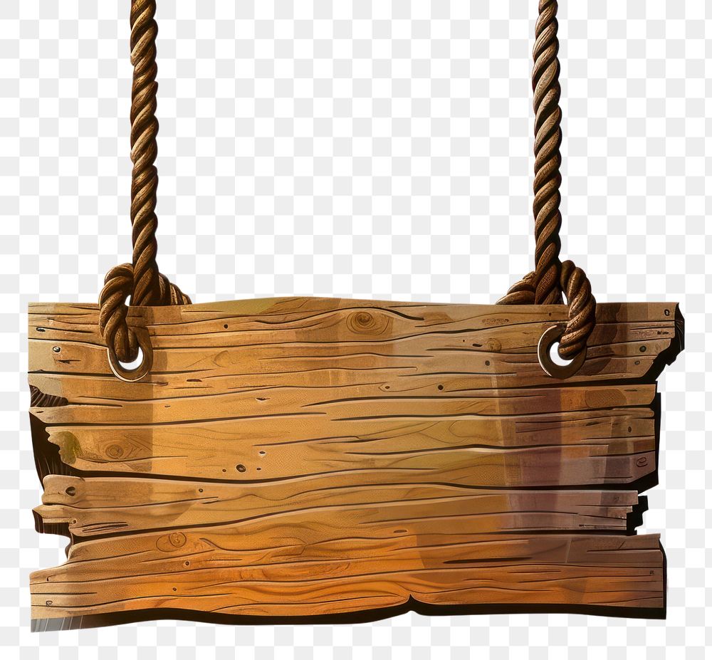 PNG Wooden sign with rope hanging on a nail wood accessories accessory.