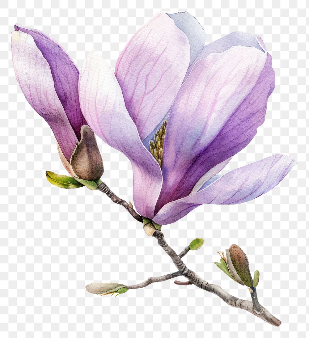 PNG Magnolia flower blossom plant petal