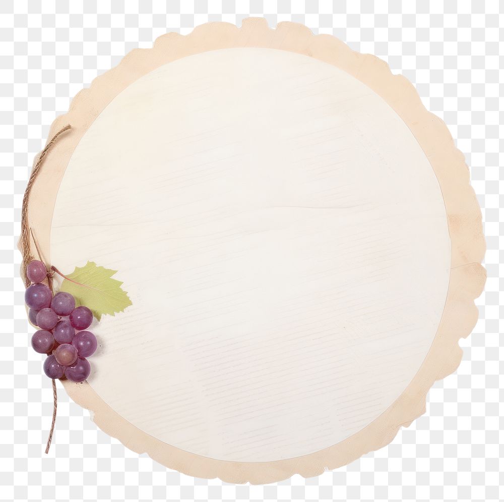 PNG Grapes paper food white background.