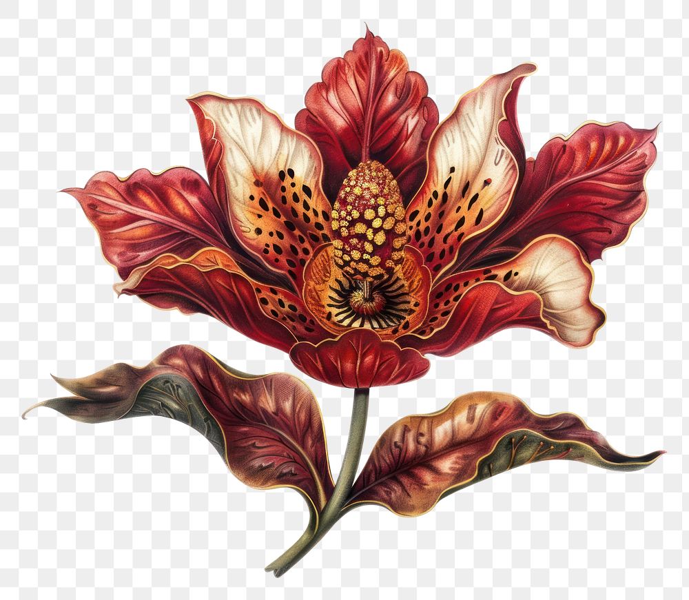 PNG Ottoman painting of flower petal plant lily.