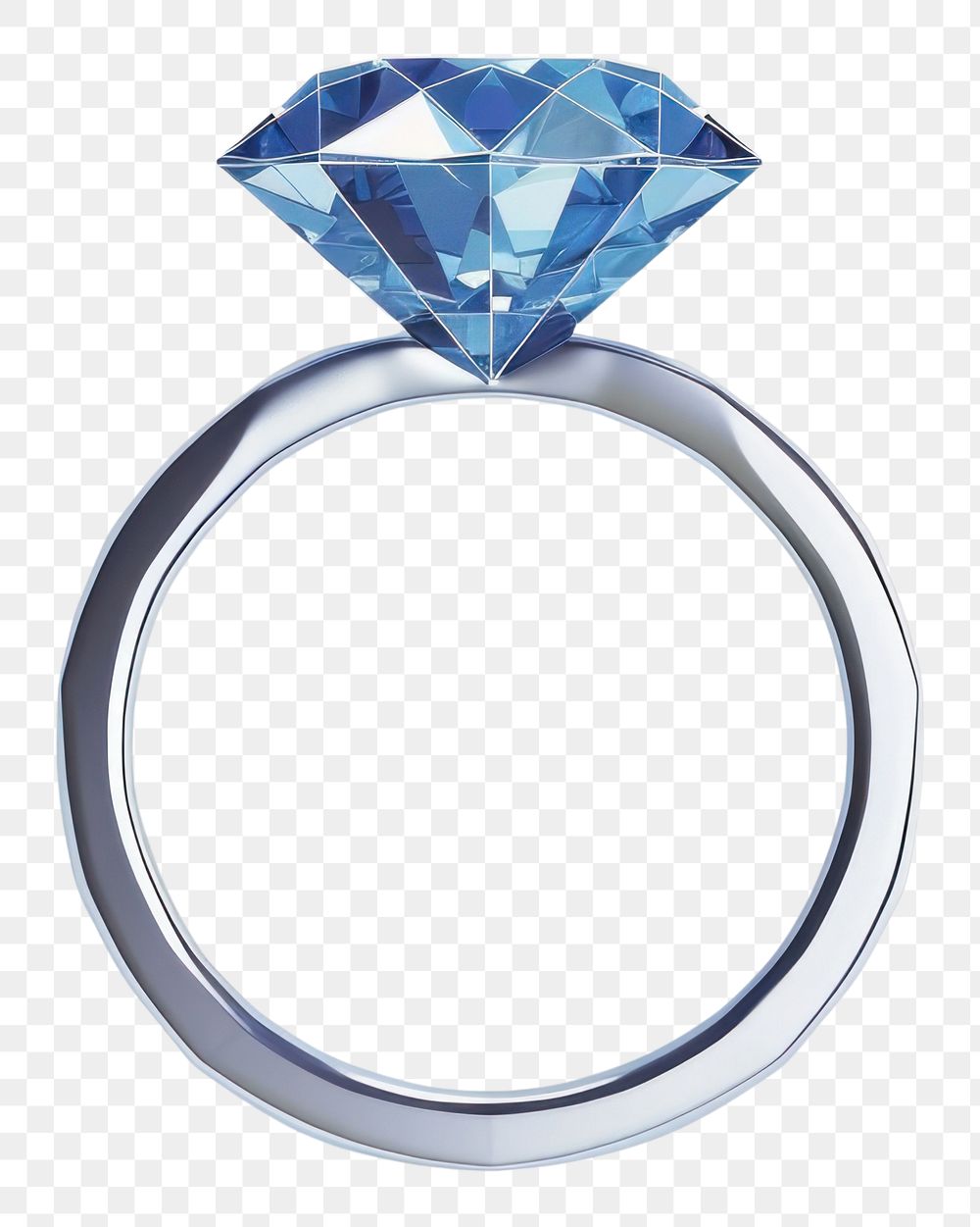 PNG Diamond silver ring gemstone.