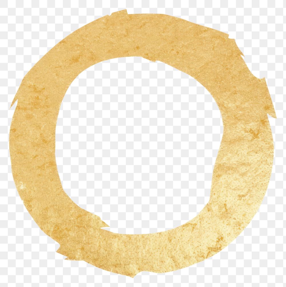 PNG Gold glitter circle shape ripped paper text white background rectangle.
