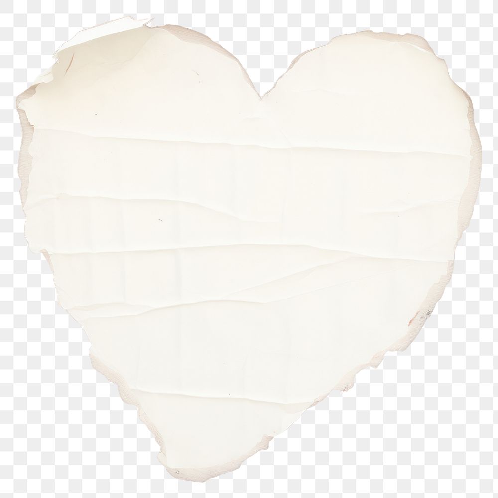 PNG White heart shape ripped paper backgrounds white background textured.