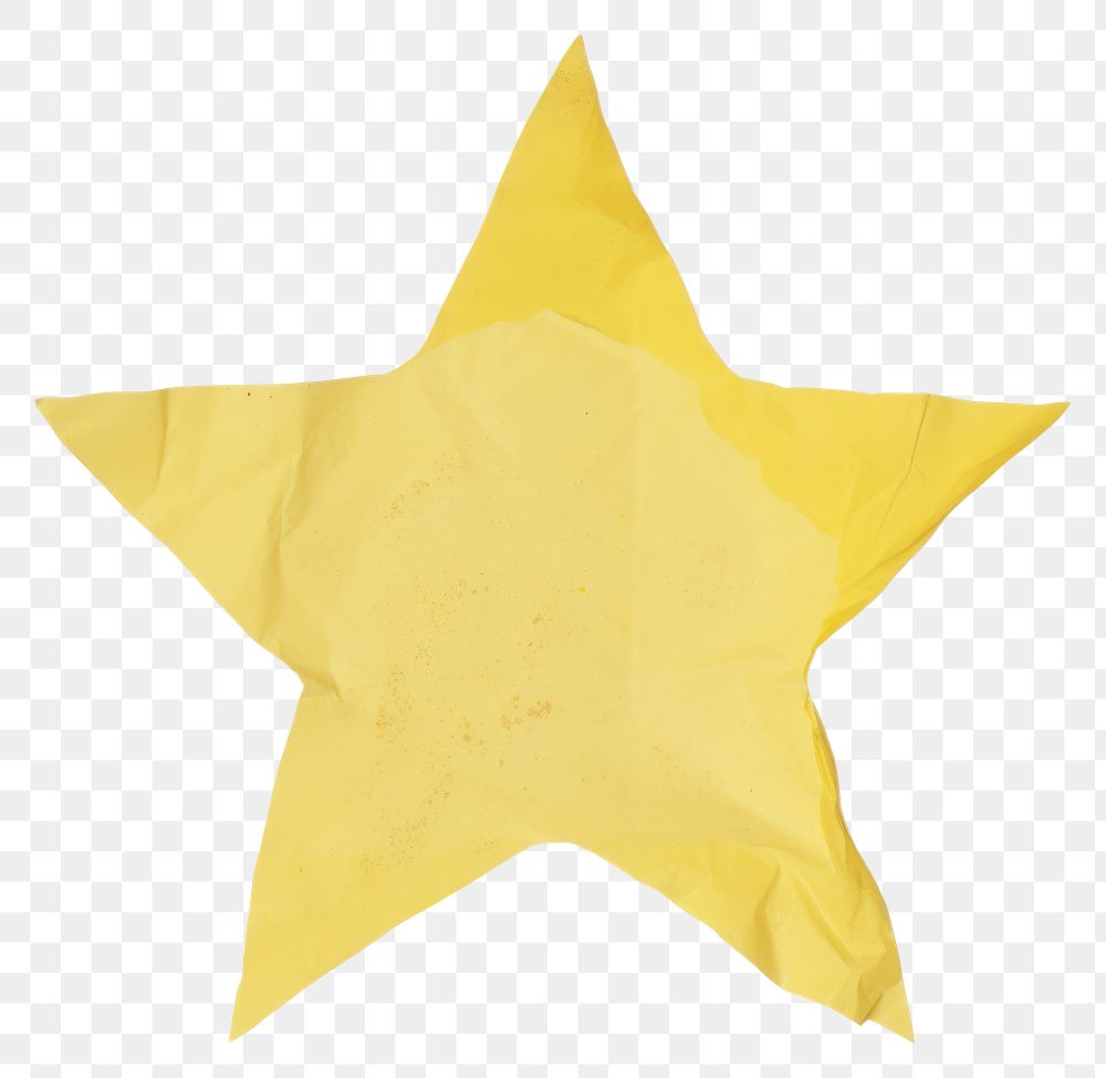 PNG Yellow star ripped paper symbol white background diaper