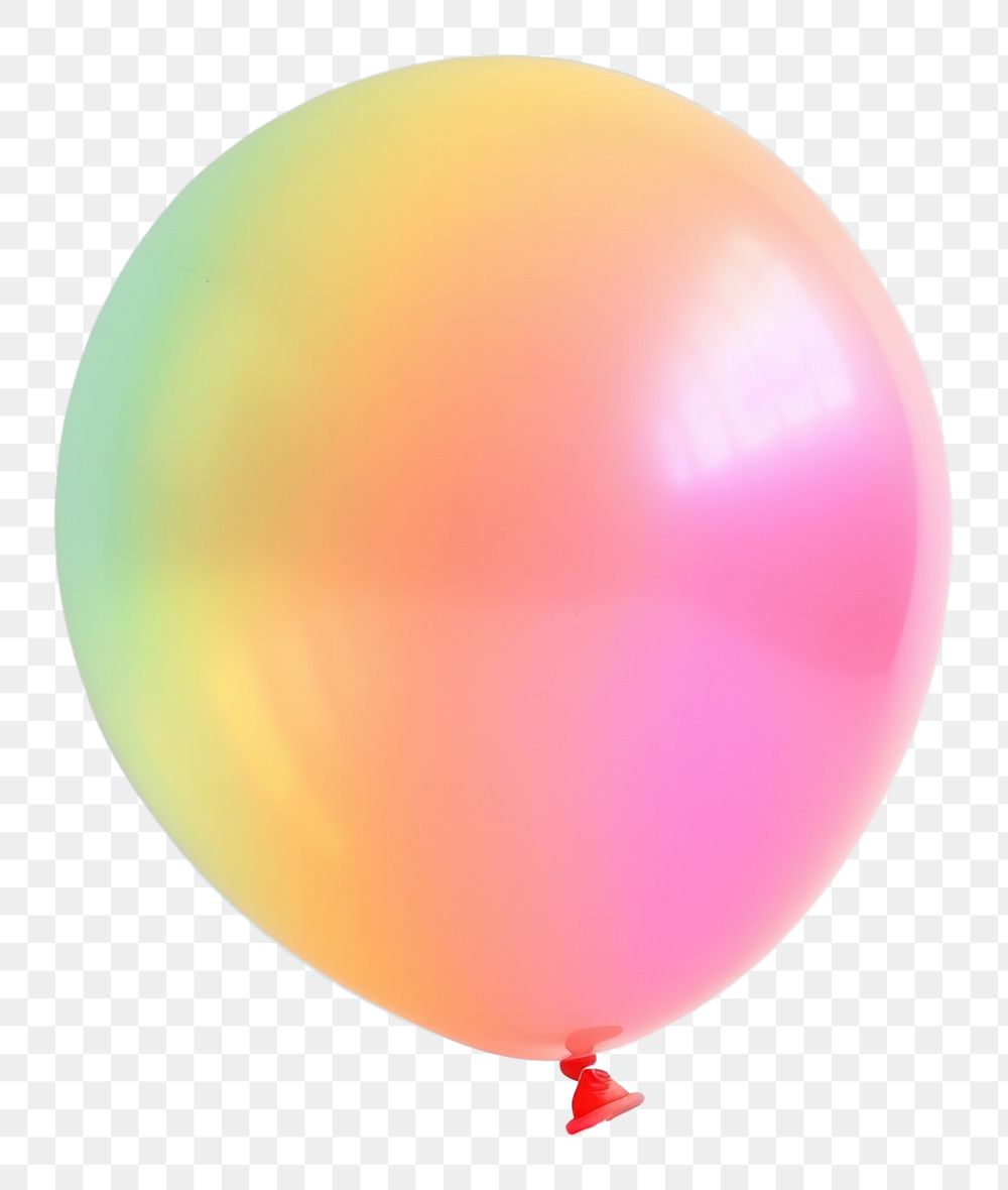 PNG Fluorescent balloon celebration anniversary decoration.