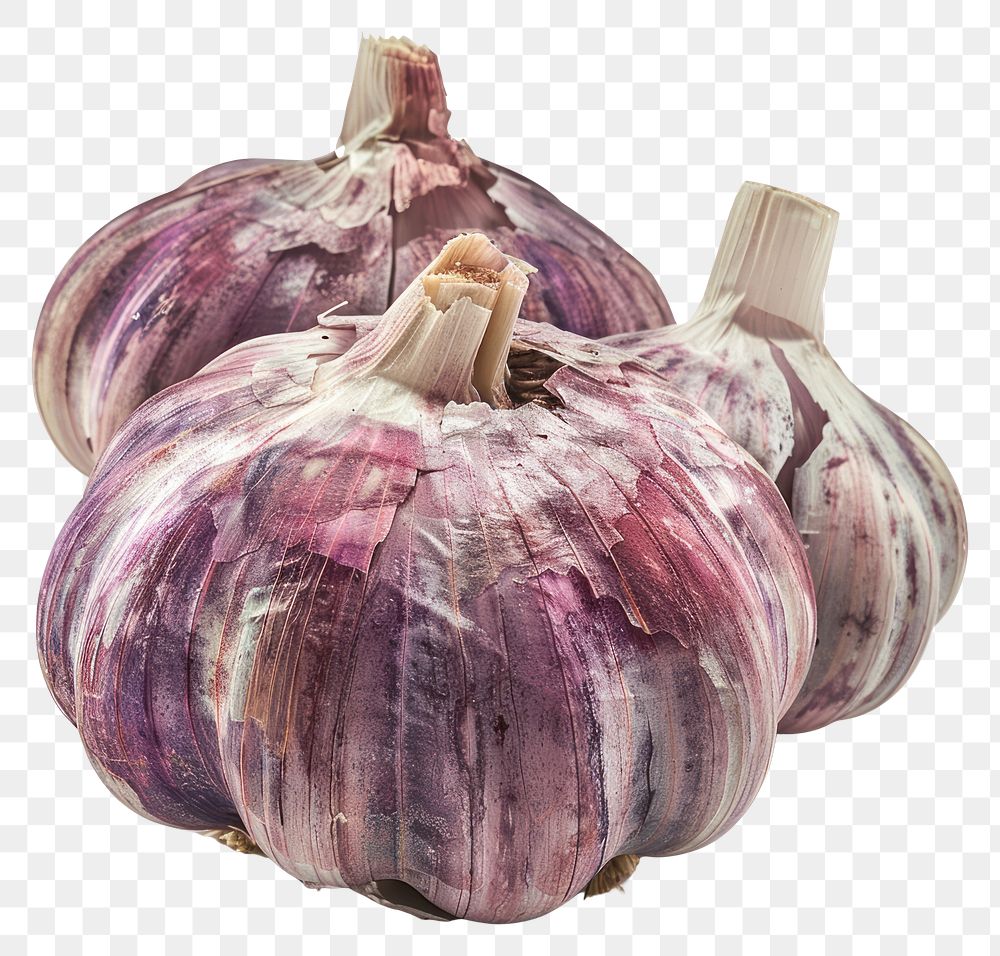 PNG Photo of garlic vegetable produce plant.