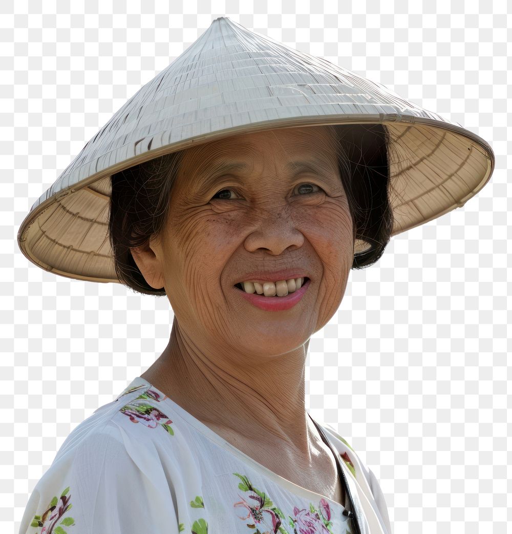 PNG Portait asian farmmer woman clothing shoulder apparel.