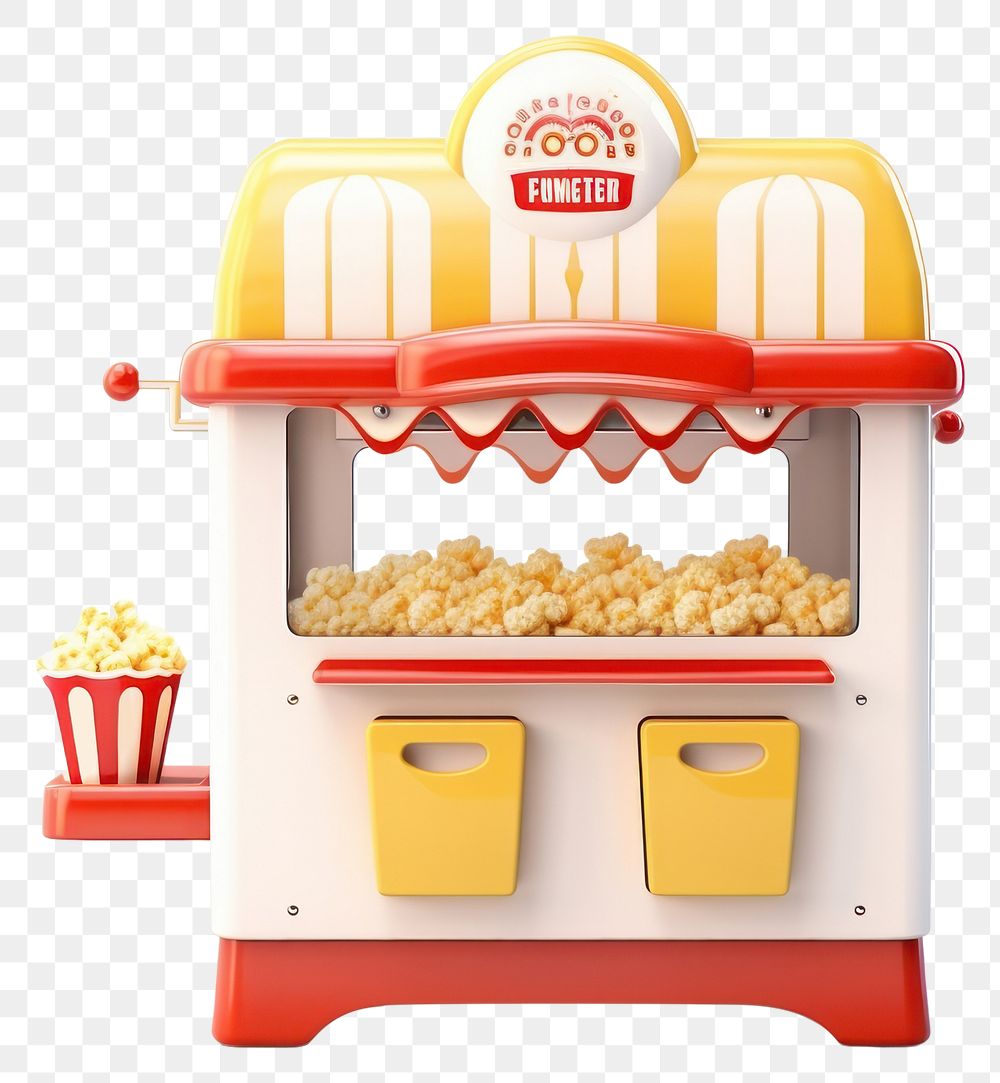 PNG Popcorn cartoon snack food. AI generated Image by rawpixel.