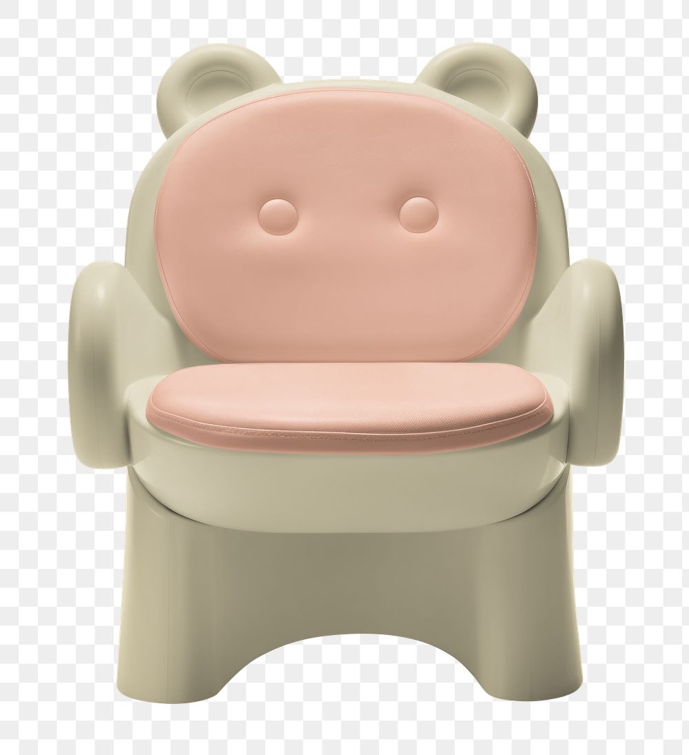 PNG Beige baby chair, transparent background