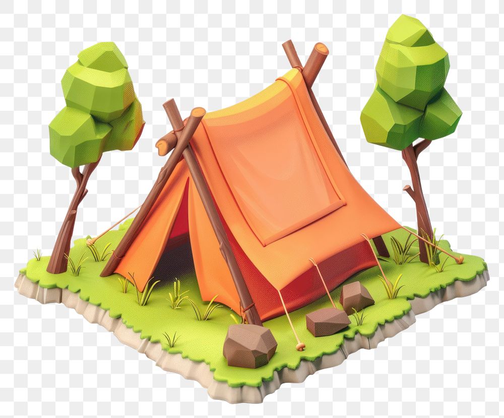PNG Tent outdoors camping cartoon.