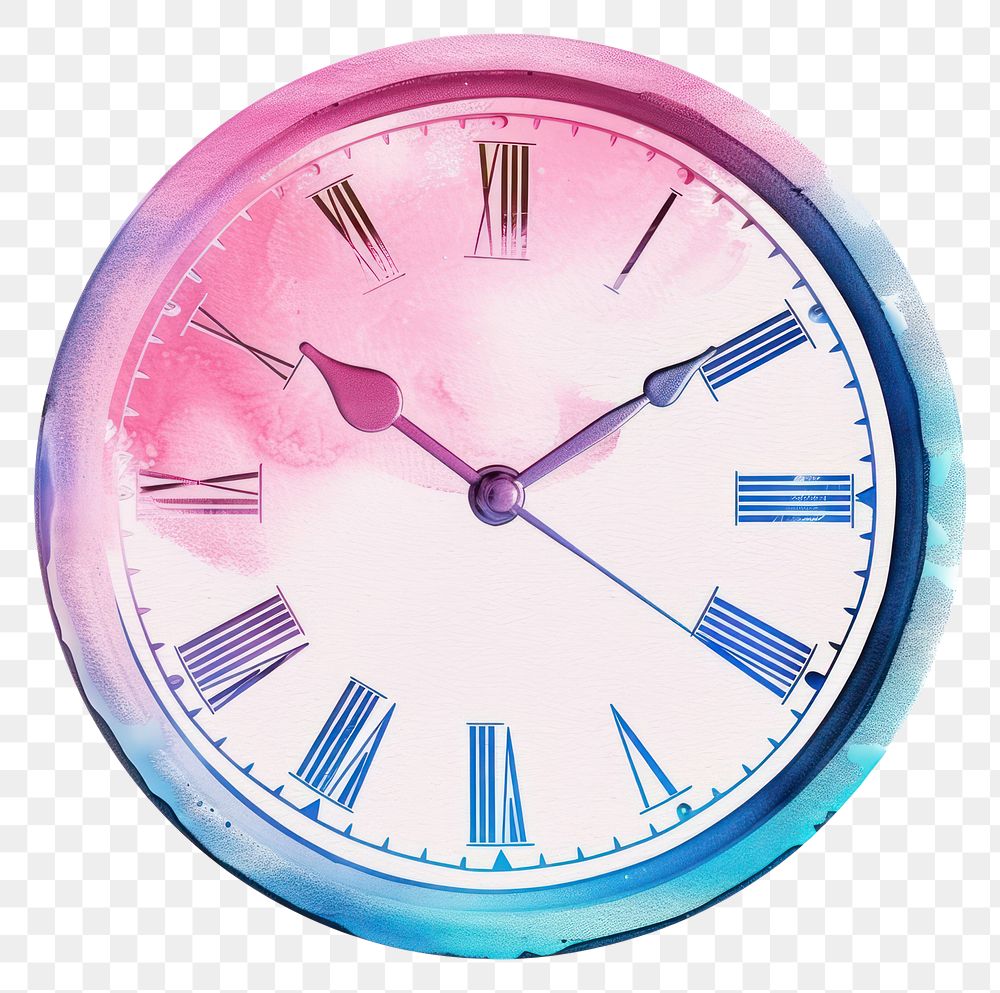 PNG Clock icon Risograph style white background appliance accuracy.