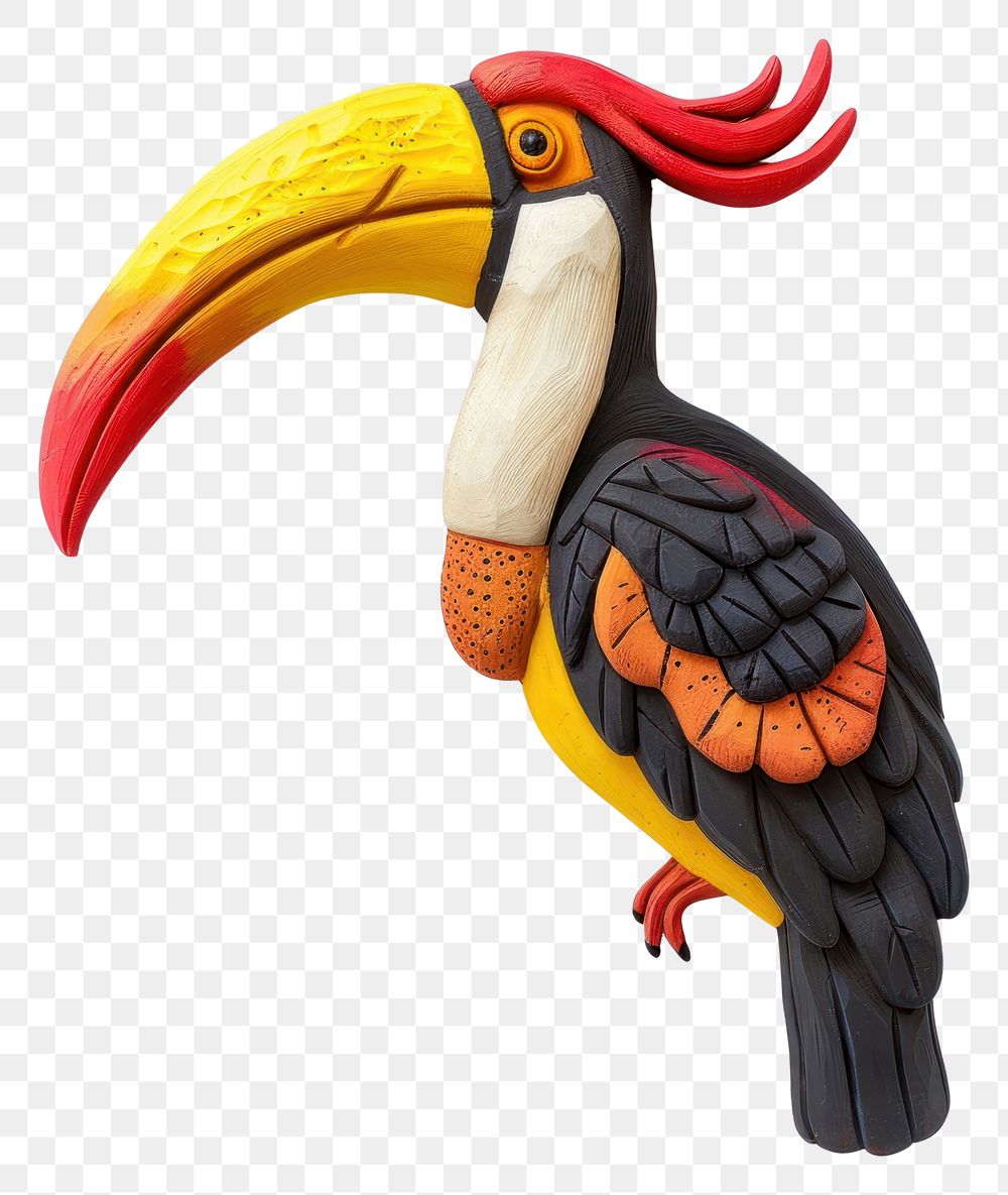 PNG Hornbill plasticine animal toucan beak.
