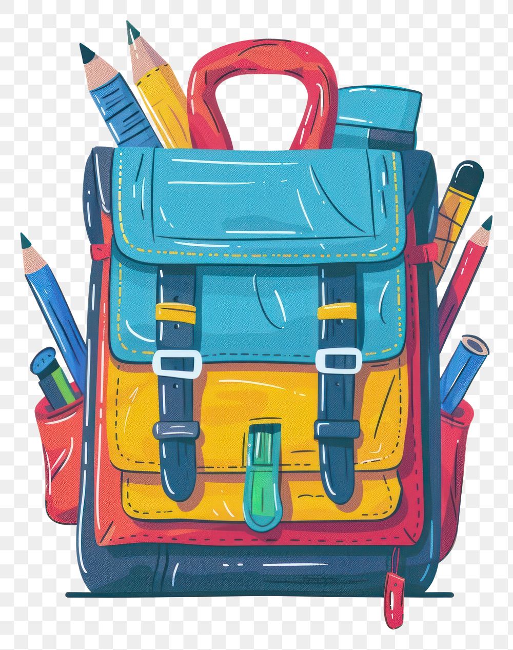 PNG Kids school backpack bag creativity activity