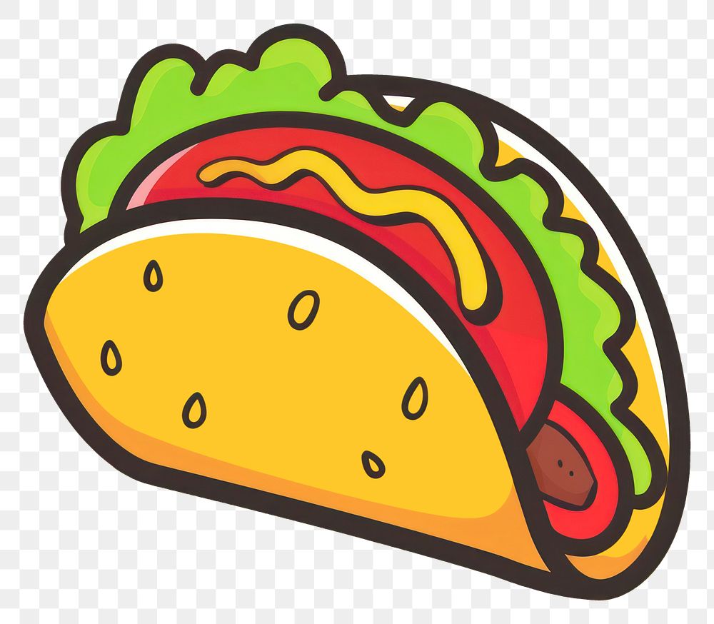 PNG Logo of taco food vegetable freshness.