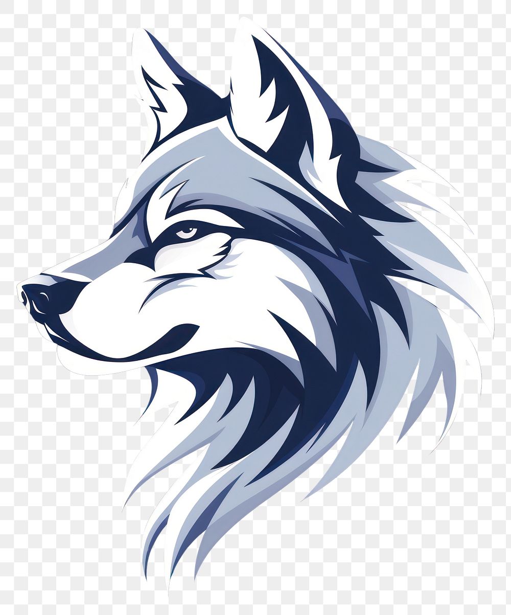 PNG Logo of wolf mammal animal carnivora.