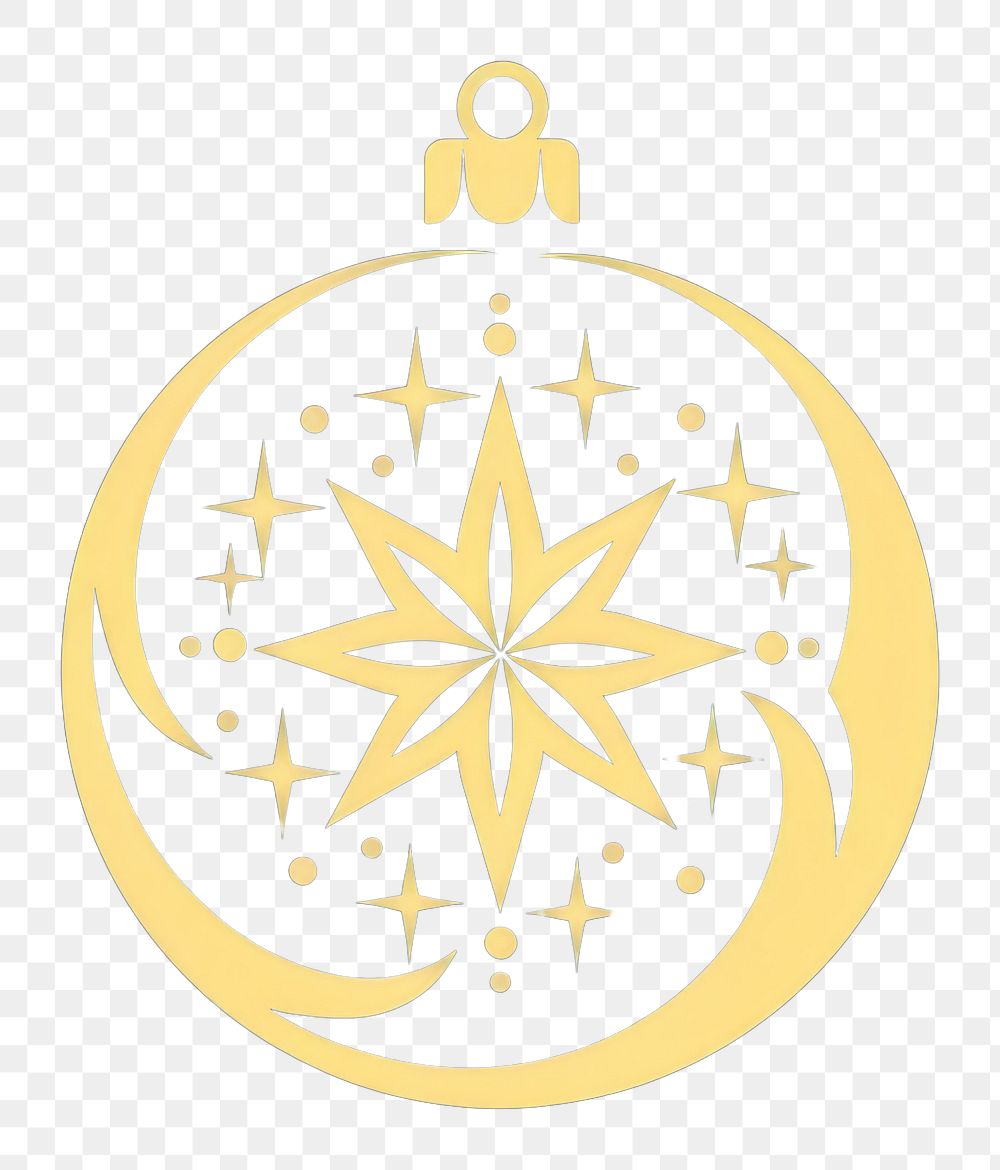PNG Logo of christmas ornaments illuminated celebration decoration.