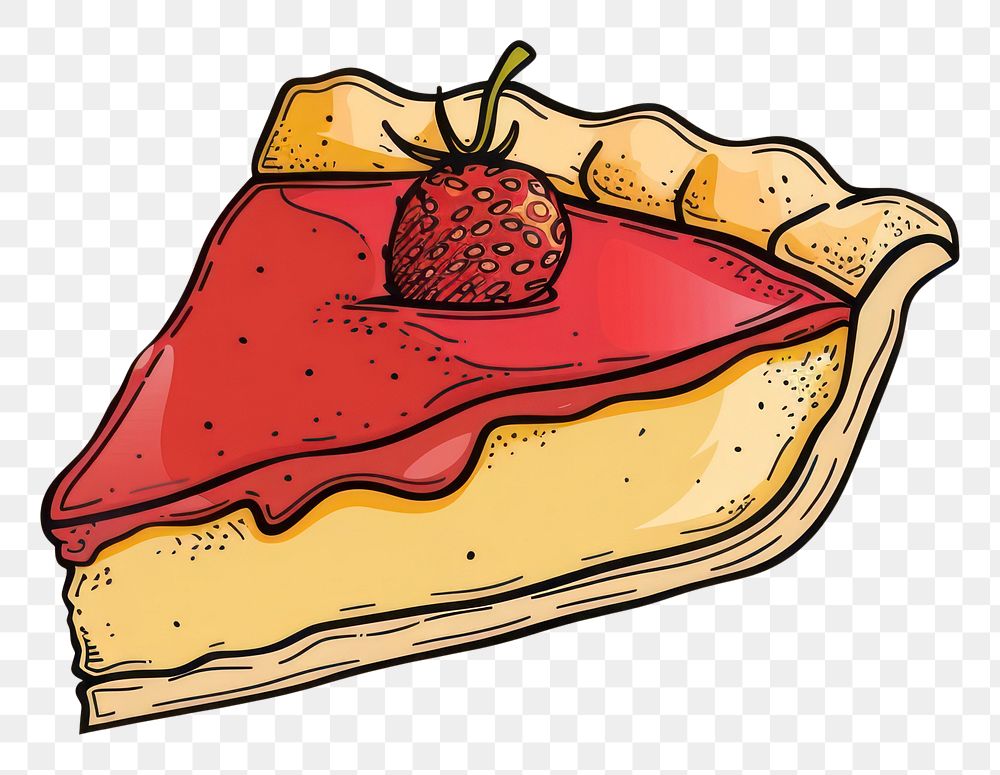 PNG Logo of pie strawberry dessert food.