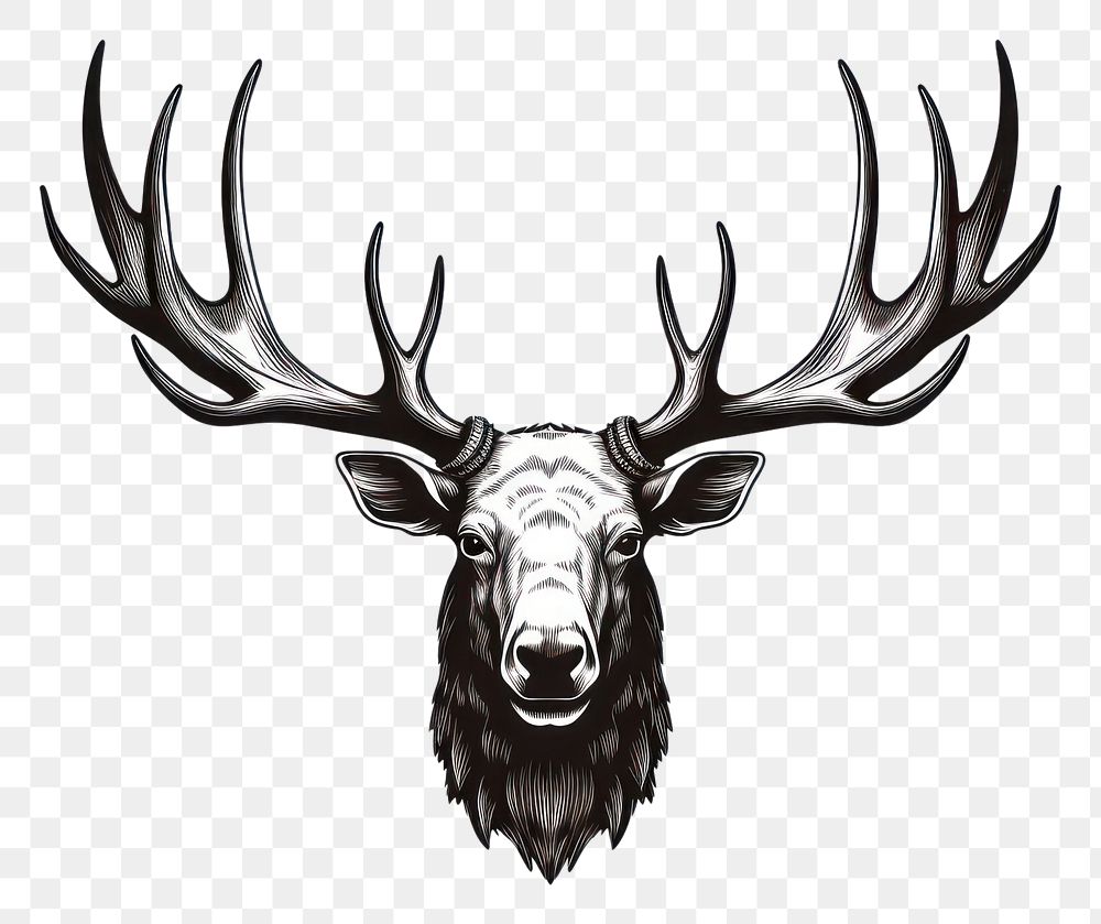 PNG Moose antlers wildlife animal mammal.