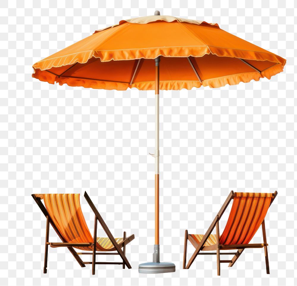 PNG Umbrella with palm trees and sand chair architecture furniture