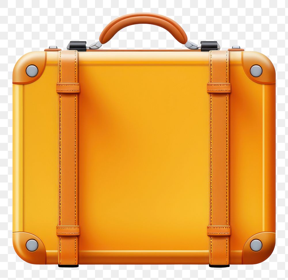 PNG Orange Suitcase suitcase luggage handbag