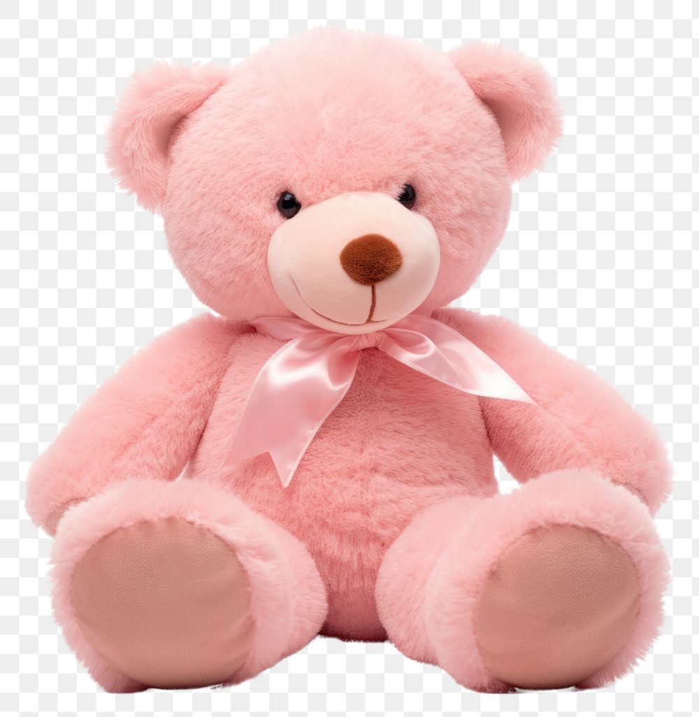 PNG Teddy bear toy white background representation