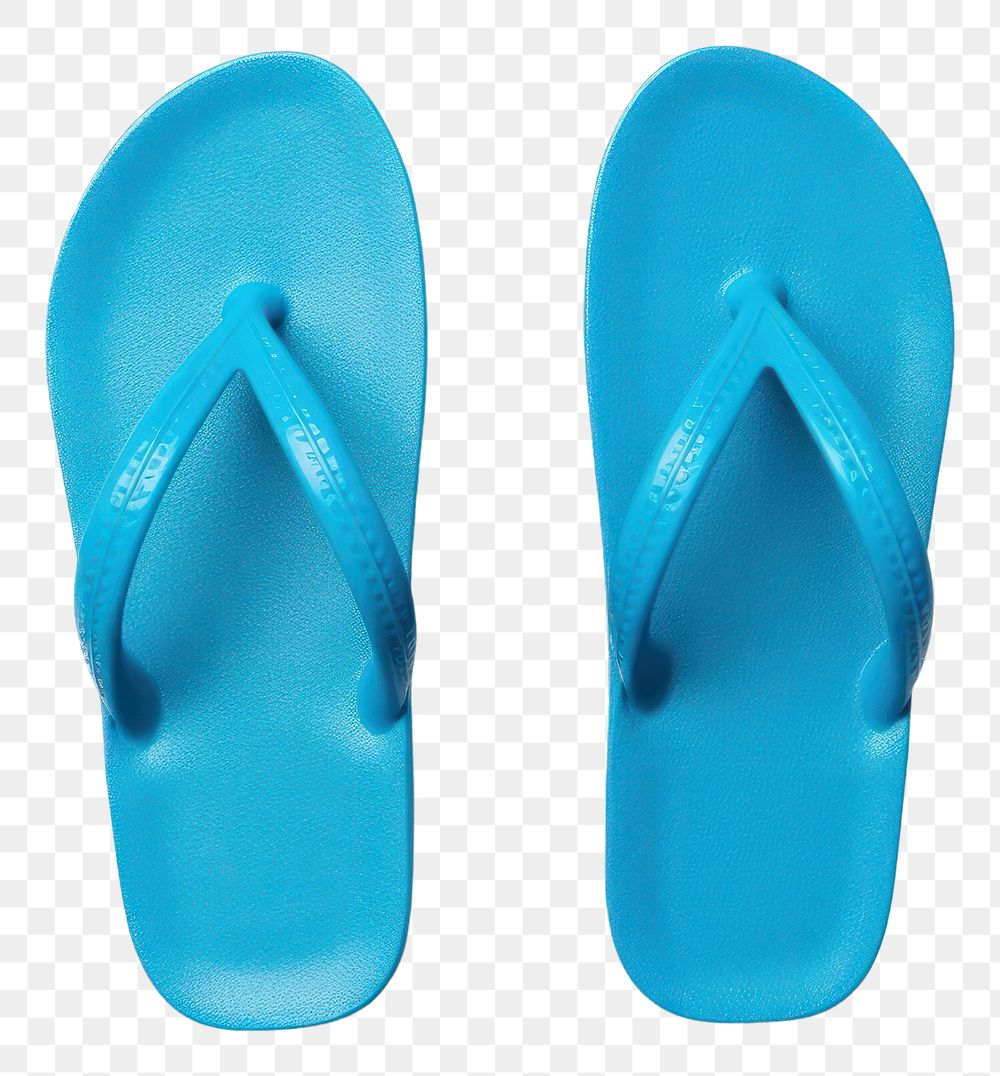 Blue pair of flip flops flip-flops footwear shoe.