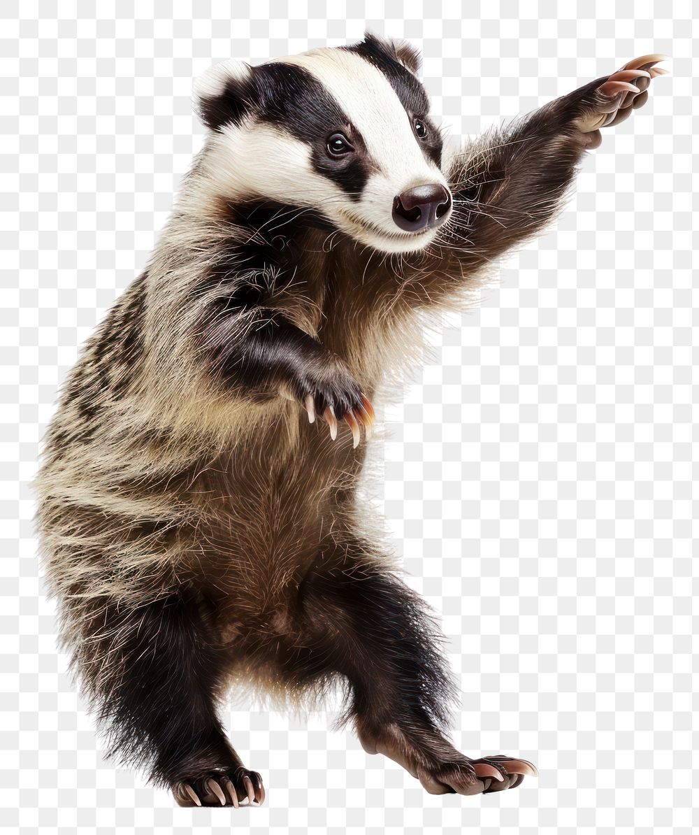 PNG Happy smiling dancing badger | Free PNG - rawpixel