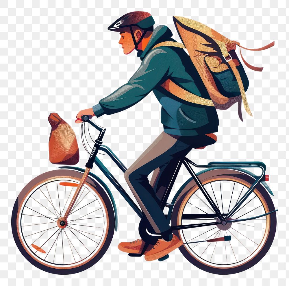 PNG Vector illustration Online delivery service bicycle vehicle cycling.
