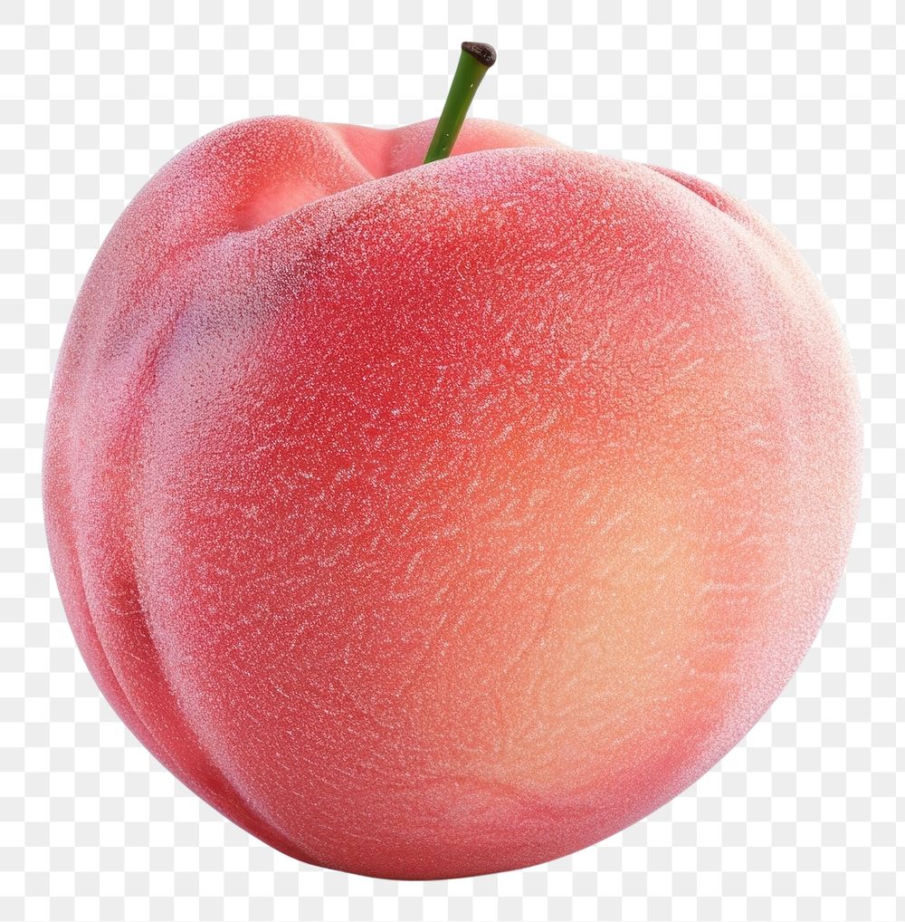 PNG 3D render of peach fruit plant food