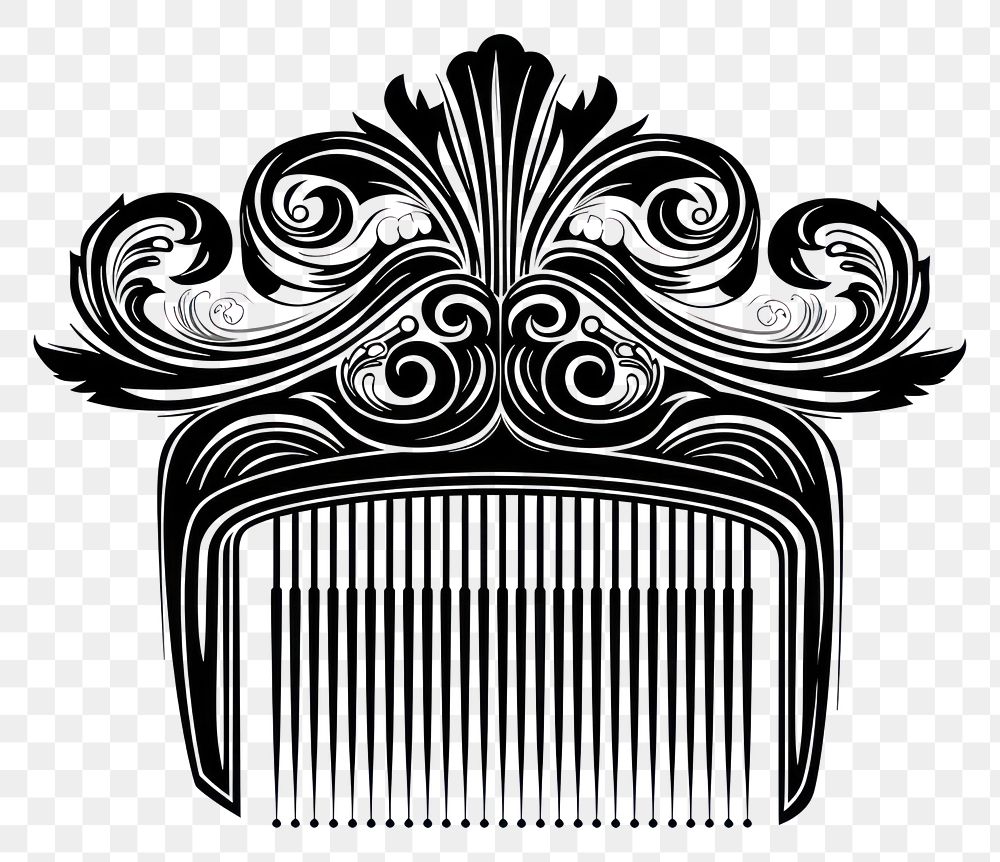 PNG Hair comb drawing white background creativity.