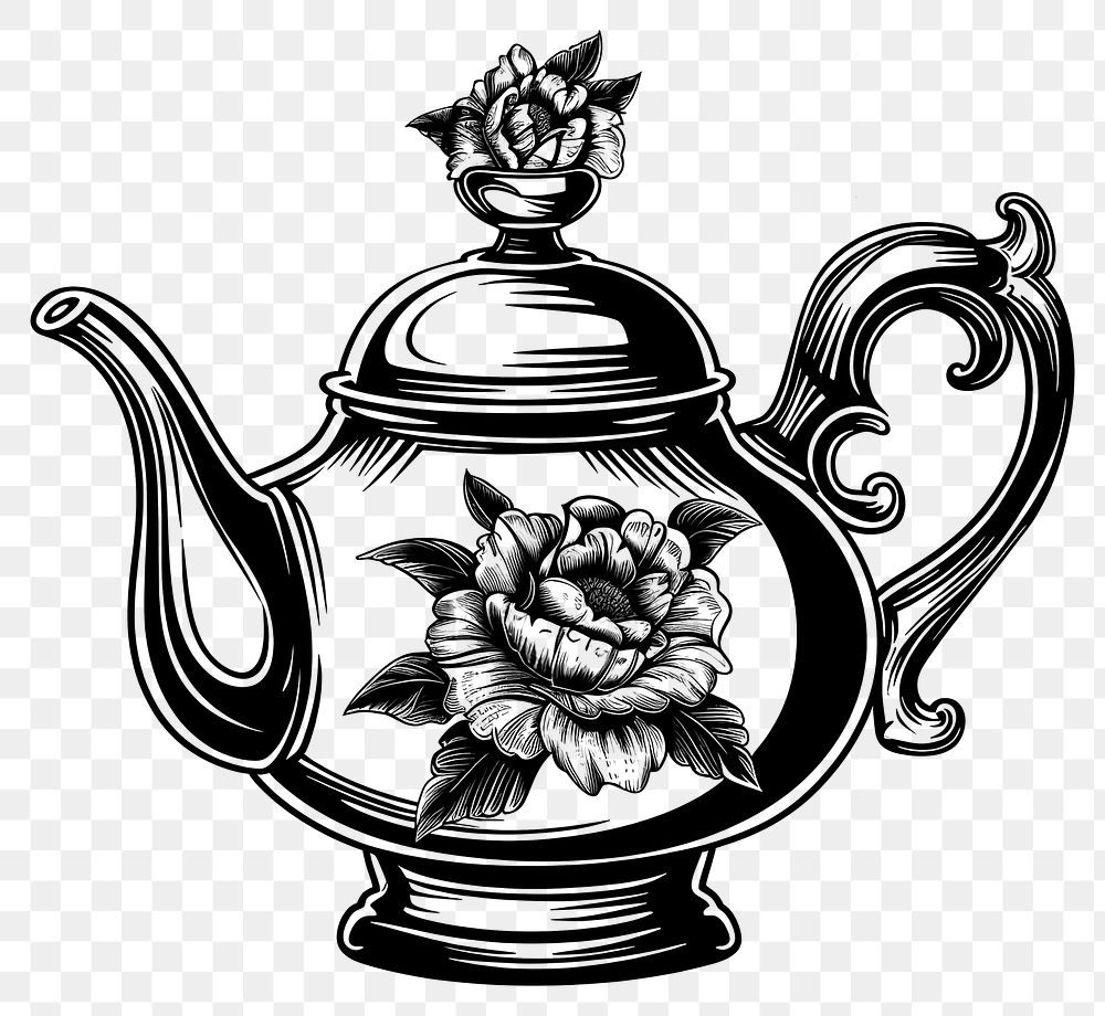 PNG Teapot drawing white background creativity.