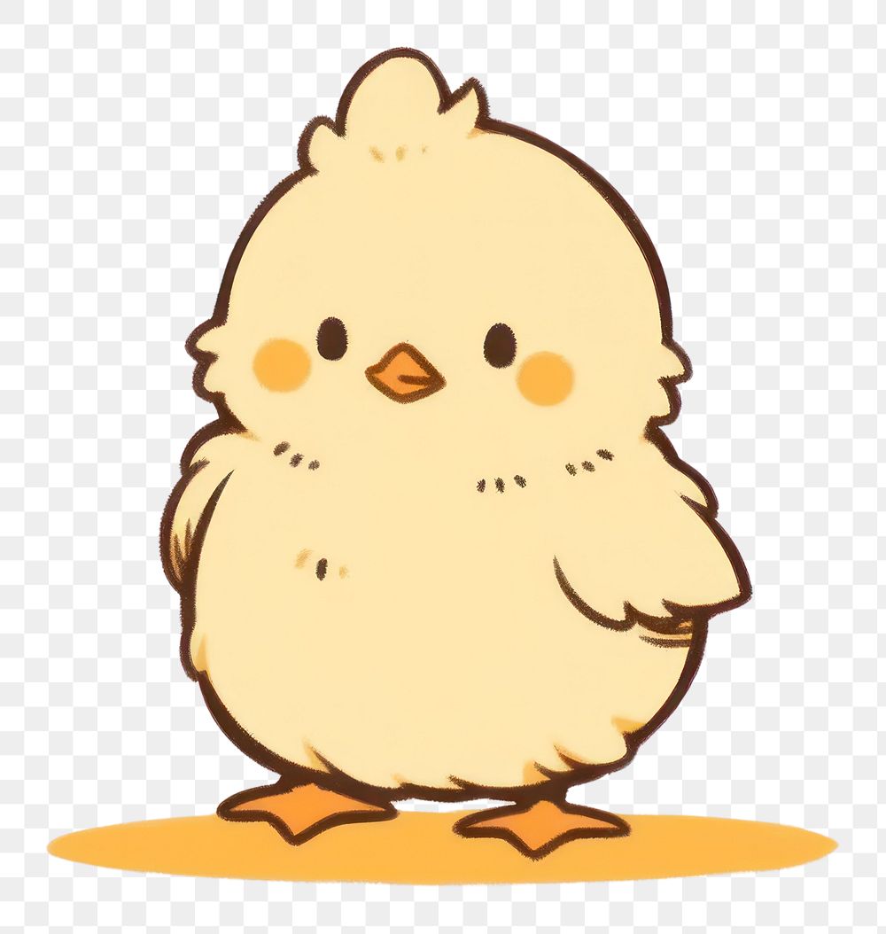 PNG Baby chicken animal bird representation.