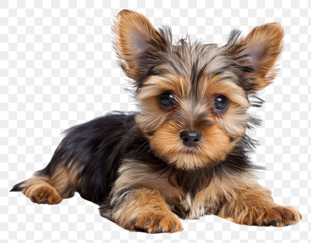 PNG Beg baby yorkshire terrier mammal animal puppy.
