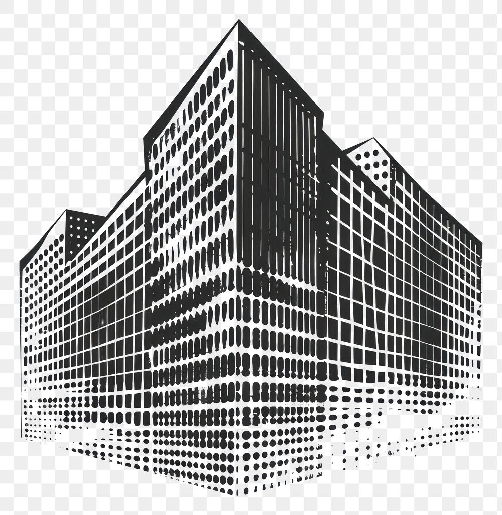 PNG Office building architecture cartoon drawing.