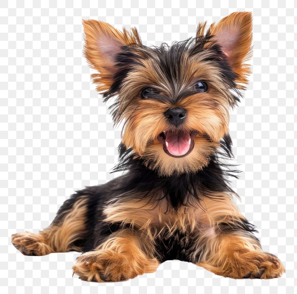 PNG Happy baby yorkshire terrier mammal animal pet