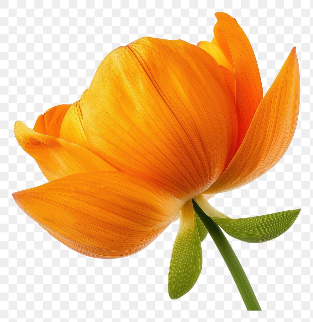 PNG Orange lotus flower petal plant.