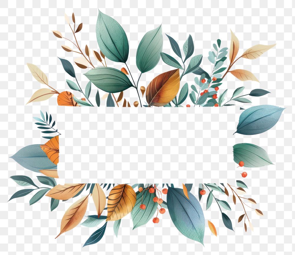 PNG  Ribbon with winter leafs backgrounds pattern plant.