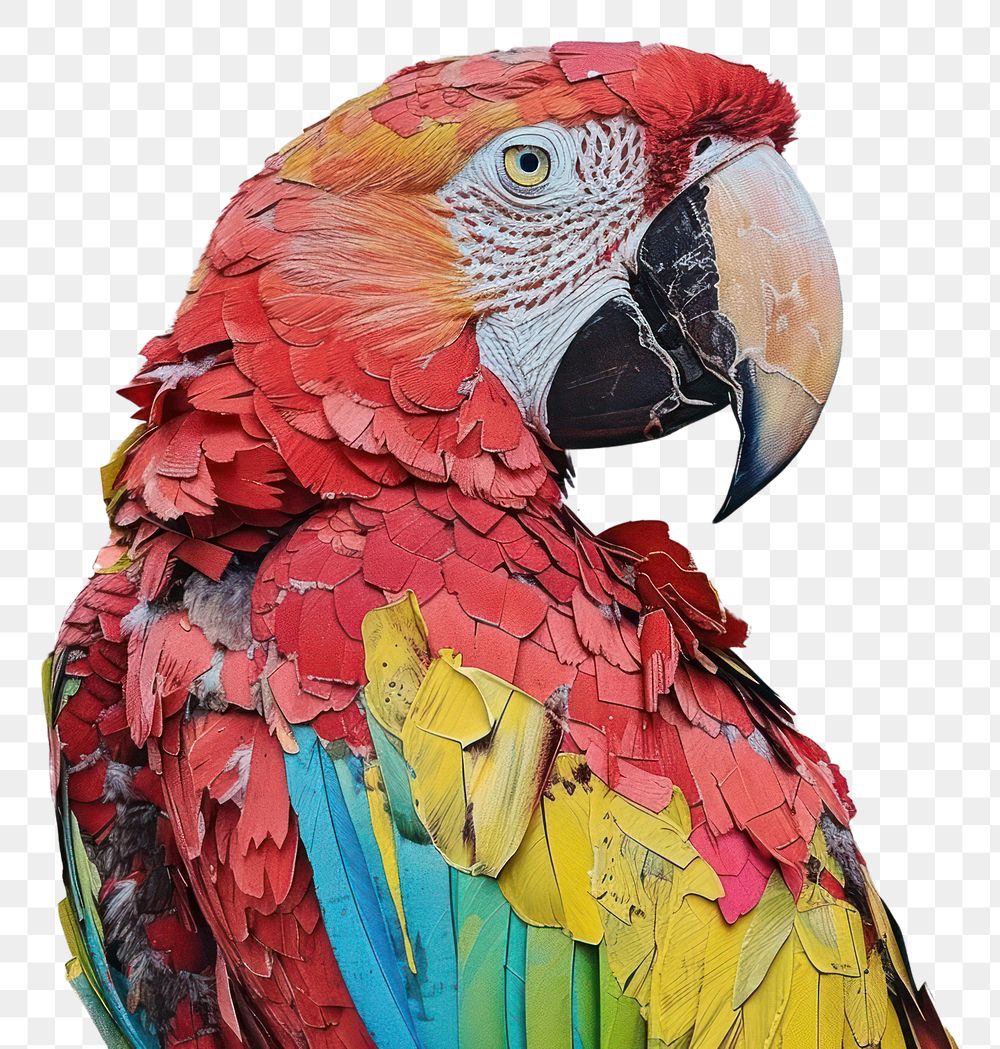 PNG Macaw art parrot animal.
