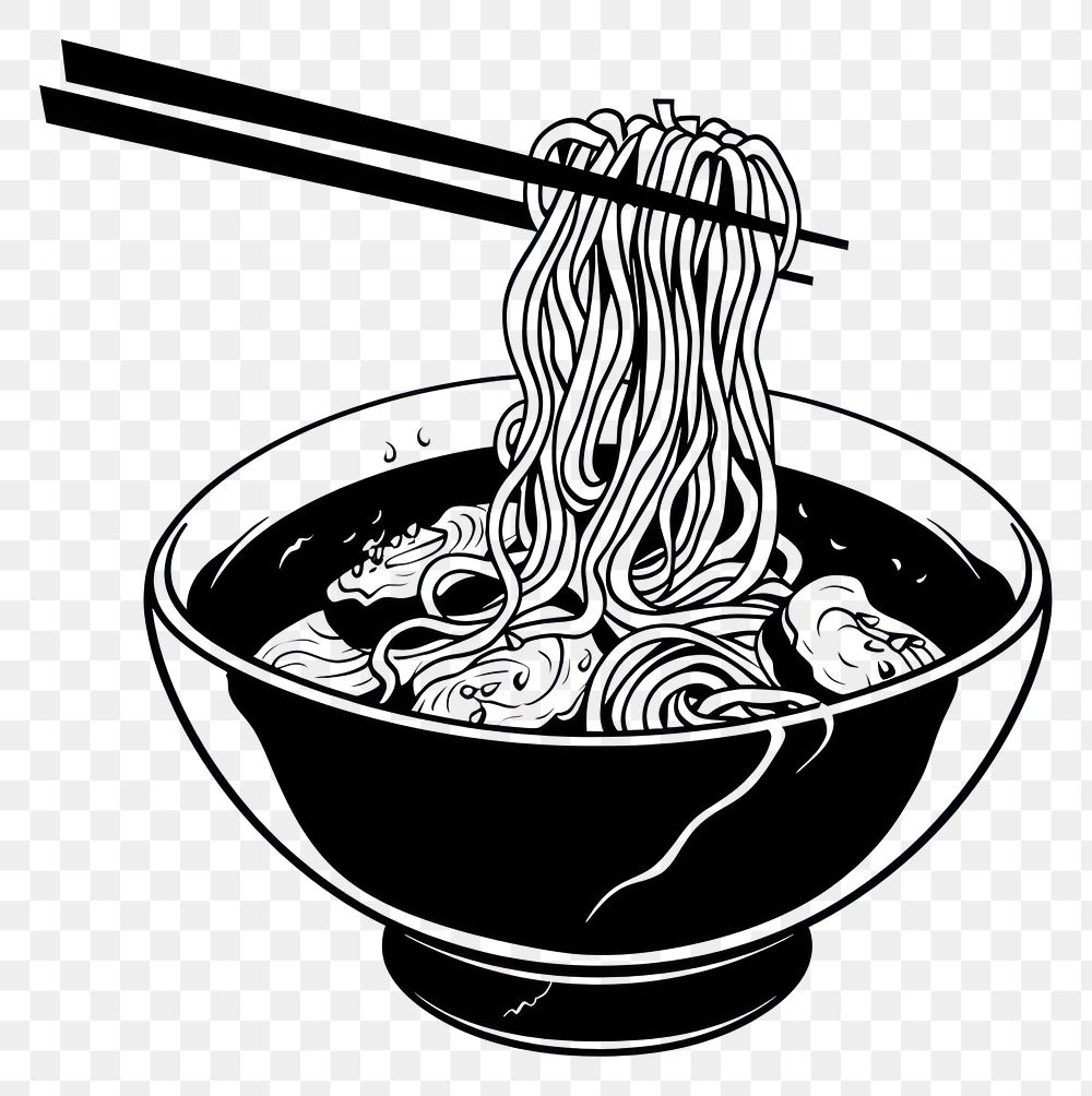 PNG Noodle drawing sketch food