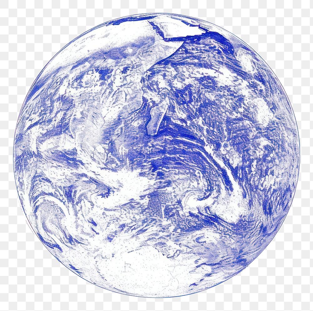 PNG Vintage drawing earth planet space sphere globe.