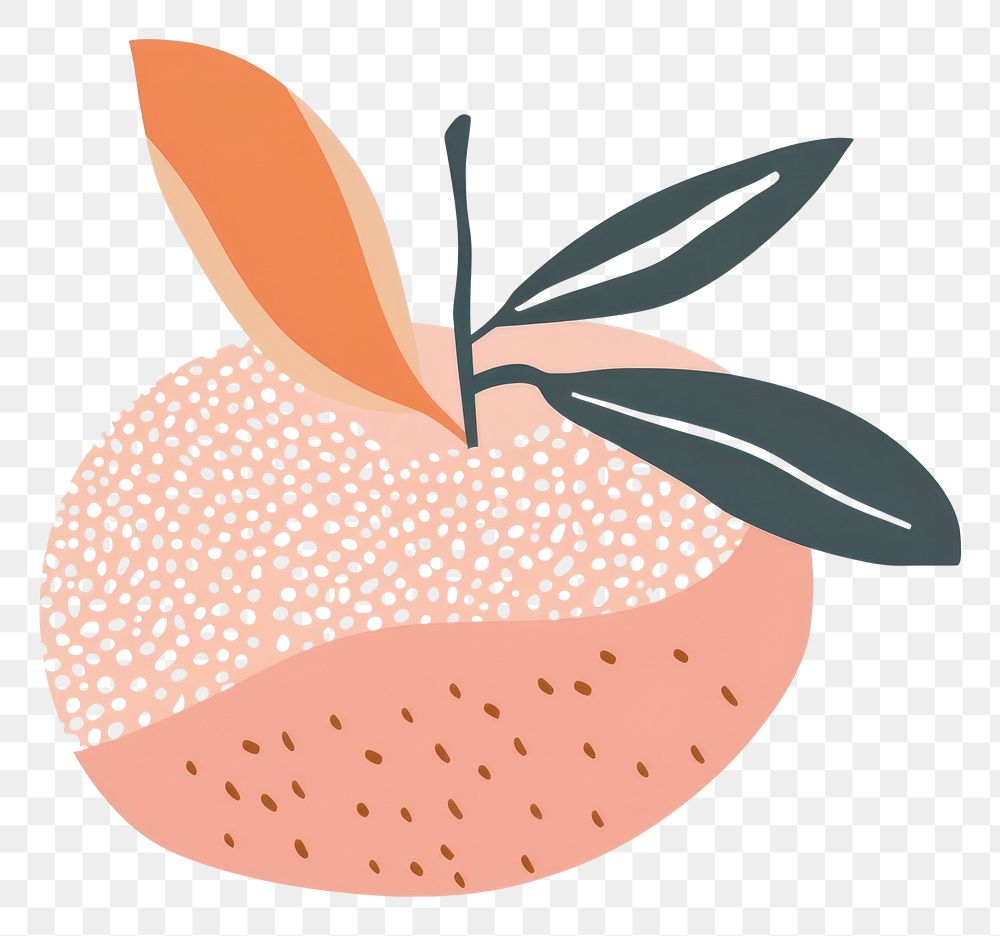 PNG Vector peach impressionism fruit plant food.