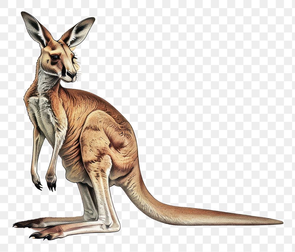PNG Kangaroo wallaby animal mammal.