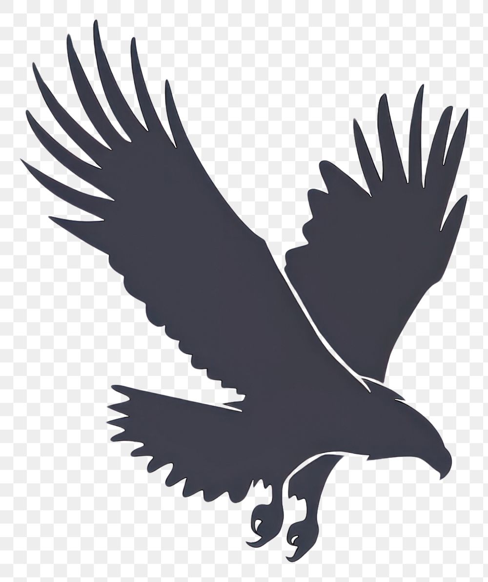 PNG Eagle silhouette clip art animal flying black.